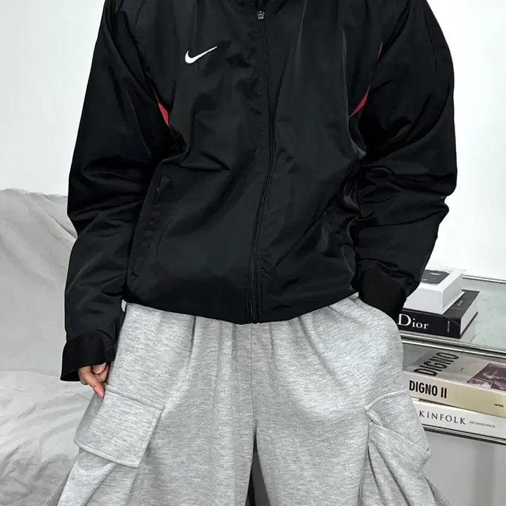 [BUNJANG] Nike 00s Black Windbreaker Jacket L / 나이키 00s 블랙 바람막이 L