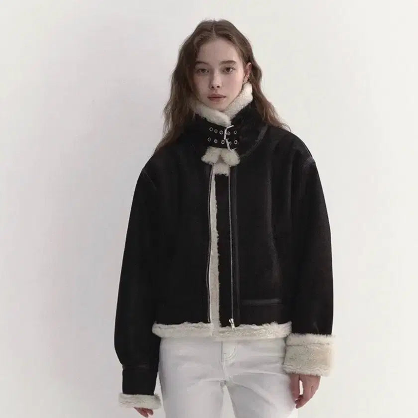 [BUNJANG] Archive Jtou Suede Wool Mouton / 아카이브제이투유 스웨이드 울 무스탕 archivejtou