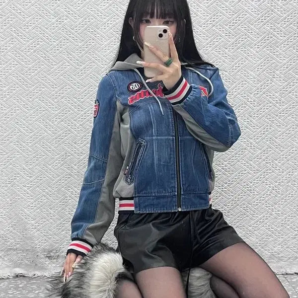 [SOLD OUT] 푸부 FUBU 올드스쿨 레트로 Y2K 패치 후드집업 M C09778