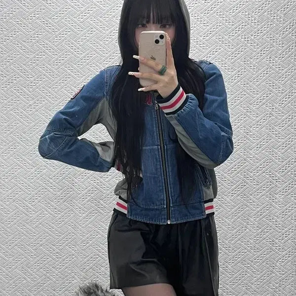 [SOLD OUT] 푸부 FUBU 올드스쿨 레트로 Y2K 패치 후드집업 M C09778