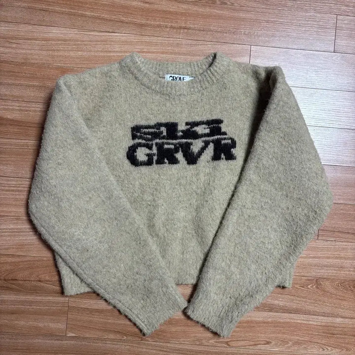 [BUNJANG] Grove Beige Crop Knit / 그로브 크롭 니트(베이지)
