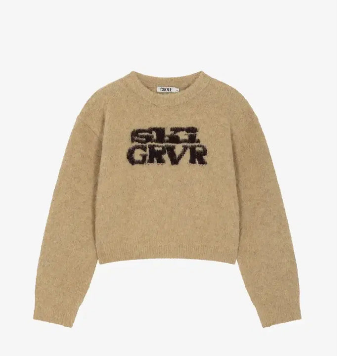 [BUNJANG] Grove Beige Crop Knit / 그로브 크롭 니트(베이지)