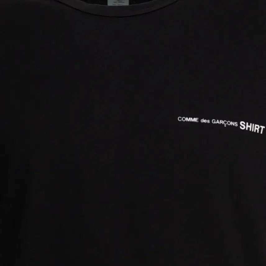 [BUNJANG] Comme des Garçons Logo Print Short Sleeve T-Shirt Black XL / 꼼데가르송 로고 프린팅 반팔 티셔츠 블랙 XL