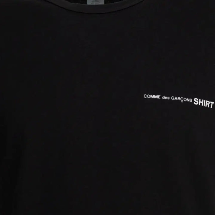 [BUNJANG] Comme des Garçons Logo Print Short Sleeve T-Shirt Black XL / 꼼데가르송 로고 프린팅 반팔 티셔츠 블랙 XL