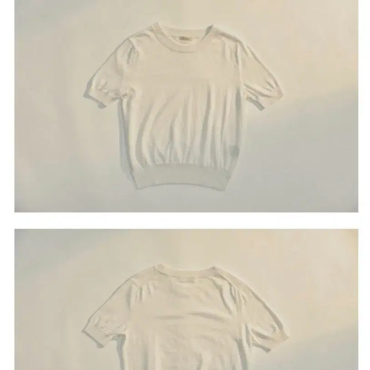 [BUNJANG] Avie Muah White Cashmere Short Sleeve Knit / 아비에무아 화이트 캐시미어 반팔 니트