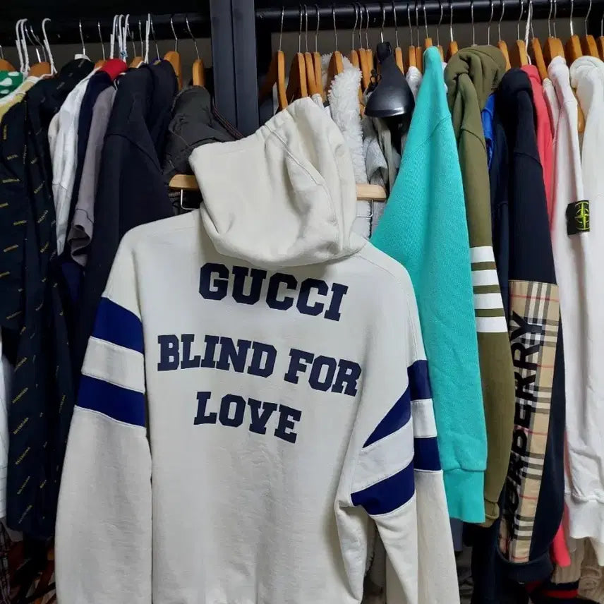 [BUNJANG] Gucci 1921 Printed Hoodie Ivory (M) / 구찌 1921 프린팅 후드티 아이보리 m 백화점판