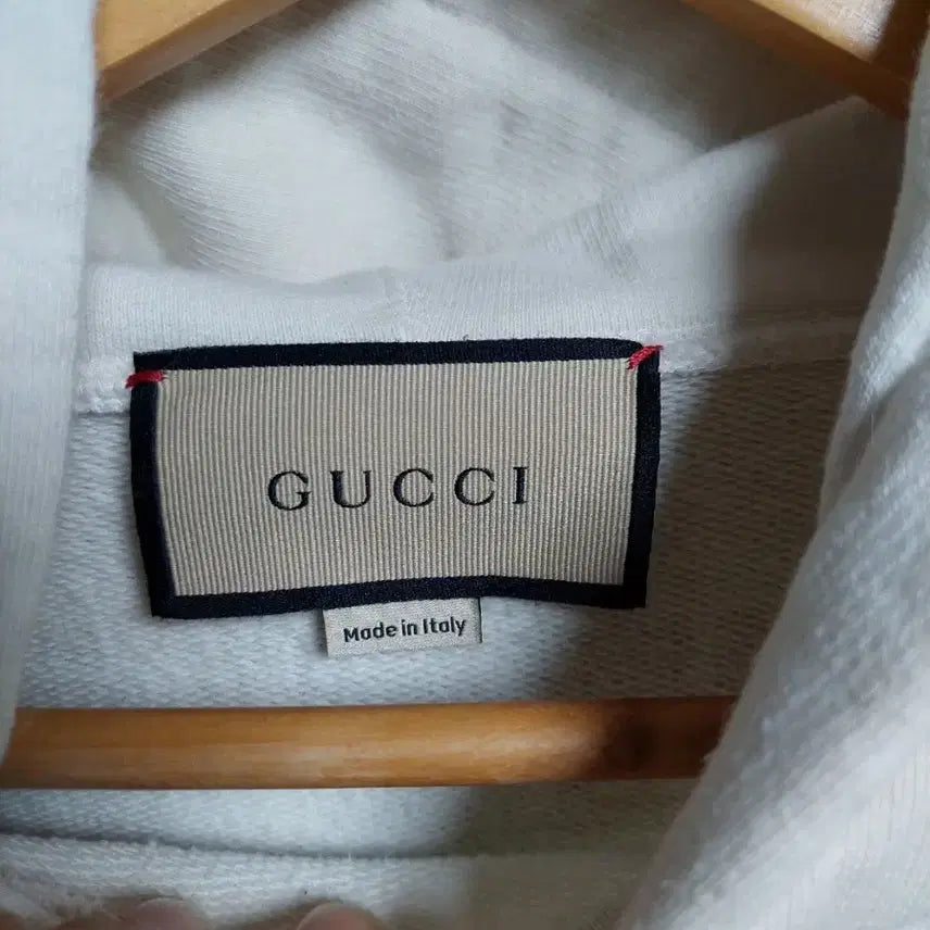 [BUNJANG] Gucci 1921 Printed Hoodie Ivory (M) / 구찌 1921 프린팅 후드티 아이보리 m 백화점판