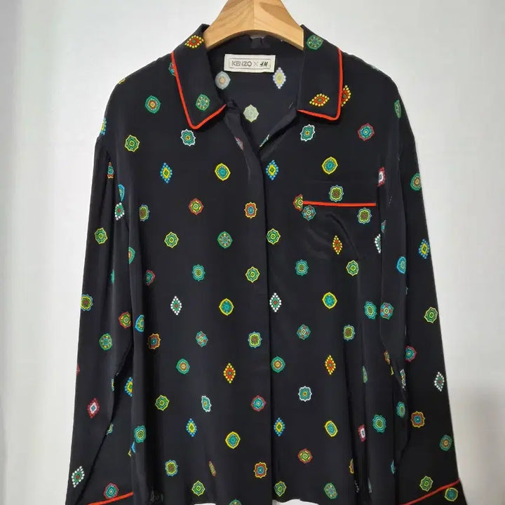 [BUNJANG] KENZO x H&amp;M Silk Blouse / 겐조 KENZO x H&amp;M 콜라보 블라우