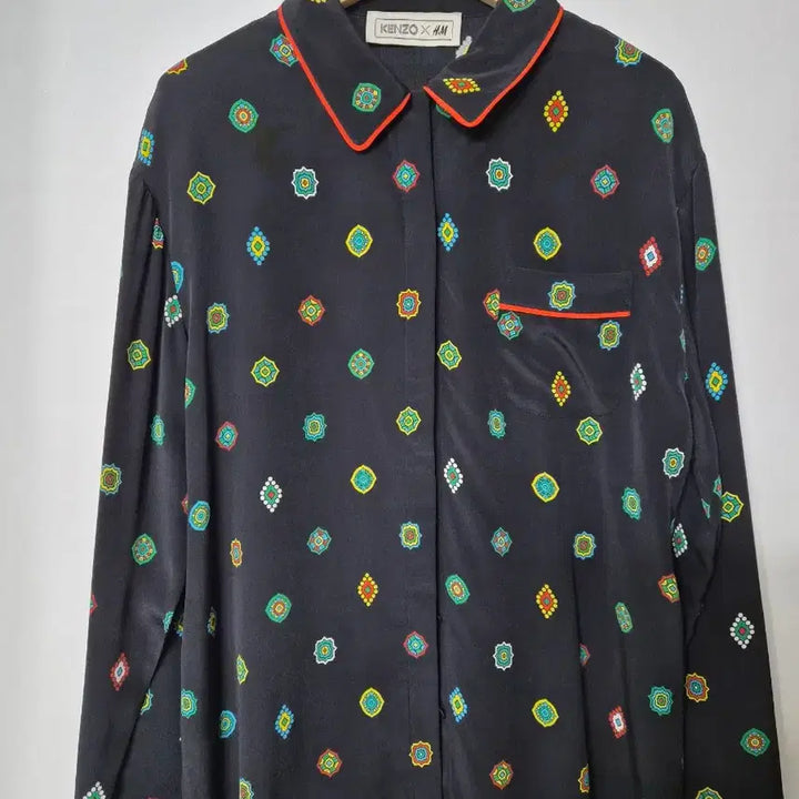 [BUNJANG] KENZO x H&amp;M Silk Blouse / 겐조 KENZO x H&amp;M 콜라보 블라우