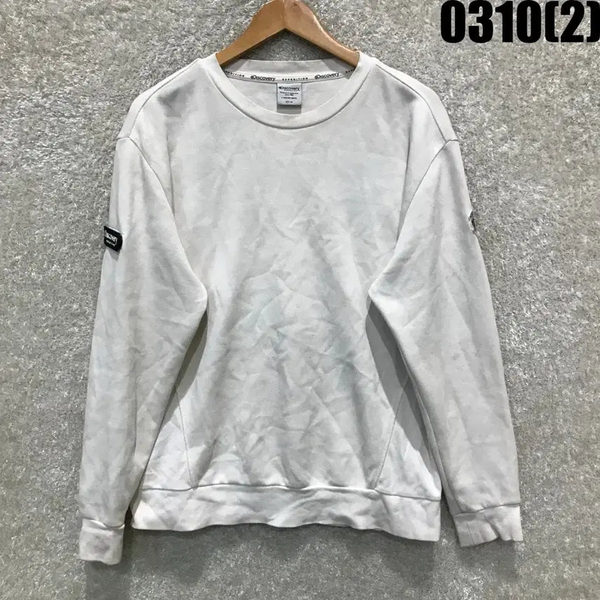 [SOLD OUT] 디스커버리 흰색 맨투맨 티셔츠 m