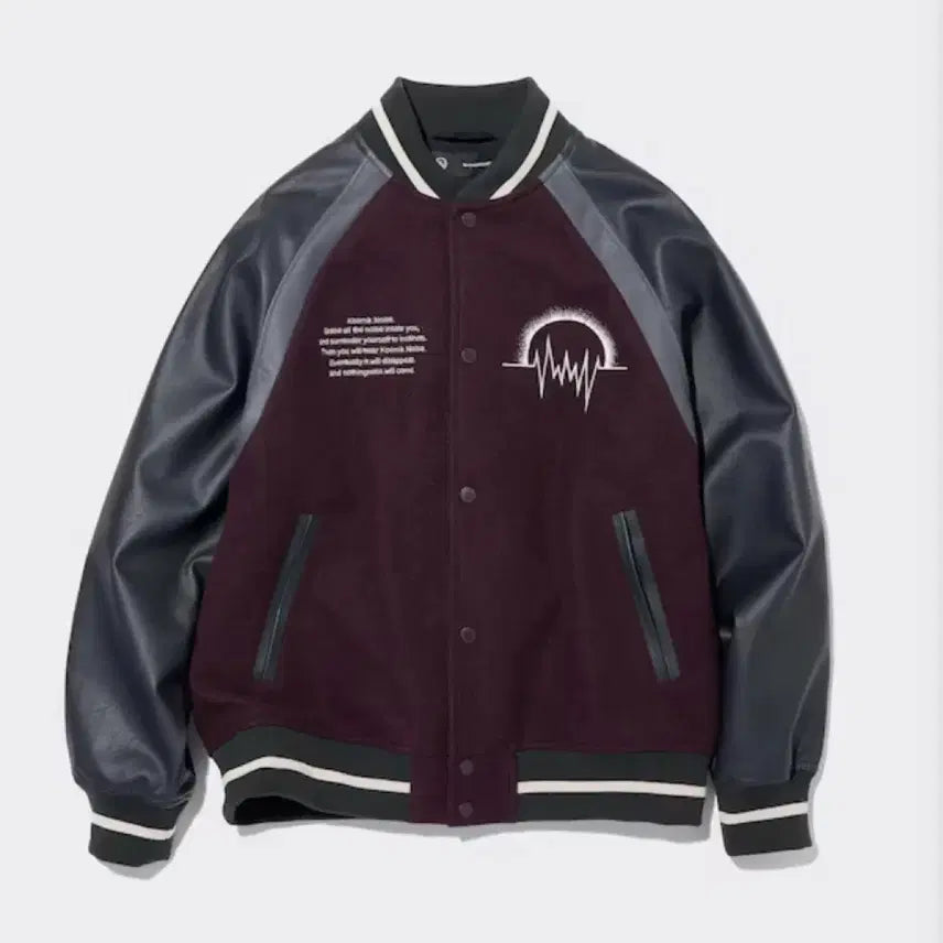 [BUNJANG] GU x Undercover 23FW Kosmik Noise Stadium Jacket (XL) - Wine / (XL)GUx언더커버 23FW 코스믹노이즈 스타디움 자켓 와인