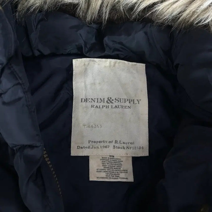 [SOLD OUT] Polo 데님앤서플라이 블랙 후드 패딩 m