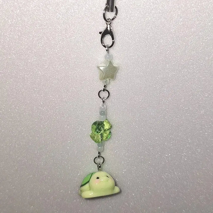 [BUNJANG] Turtle Keychain Strap / 사랑행운별 따러 거북이 비즈키링 스트랩
