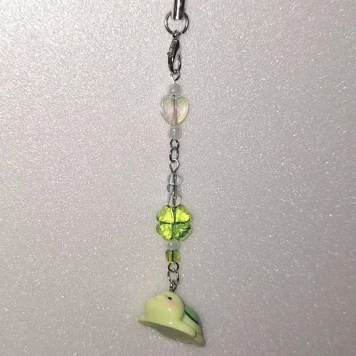 [BUNJANG] Turtle Keychain Strap / 사랑행운별 따러 거북이 비즈키링 스트랩
