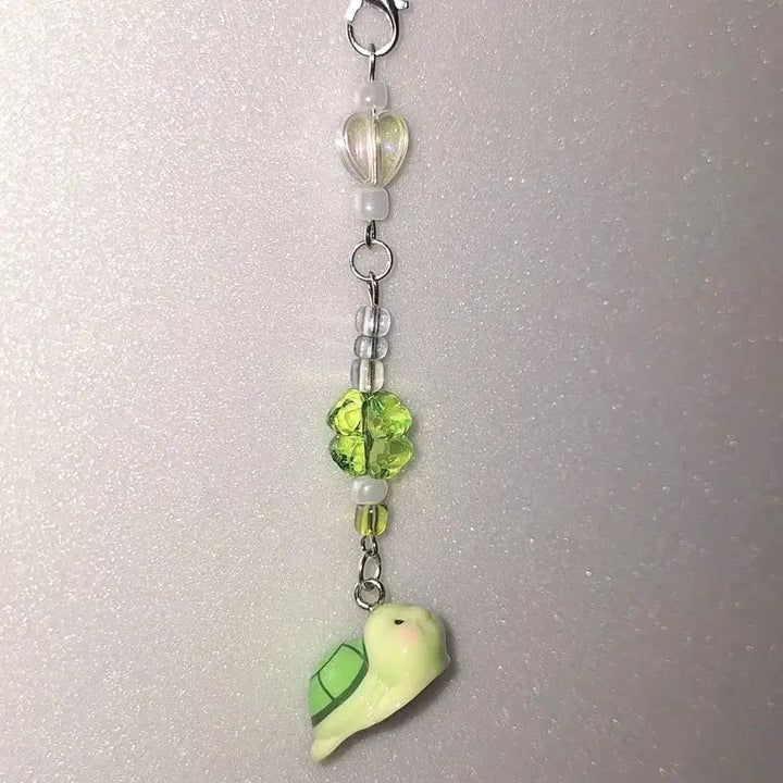 [BUNJANG] Turtle Keychain Strap / 사랑행운별 따러 거북이 비즈키링 스트랩