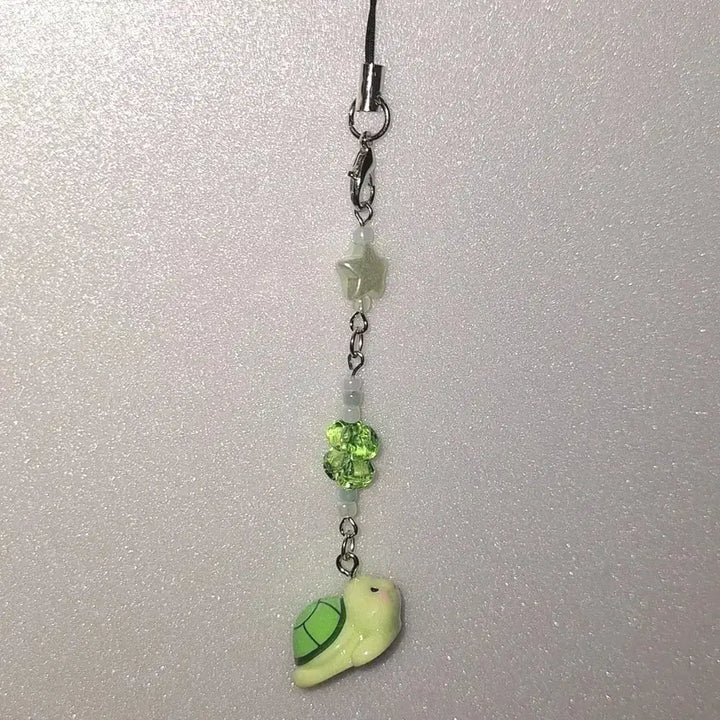 [BUNJANG] Turtle Keychain Strap / 사랑행운별 따러 거북이 비즈키링 스트랩