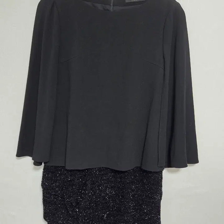[BUNJANG] MojoSphin Black Cape Dress S / 모조에스핀 블랙 케이프 원피스 S