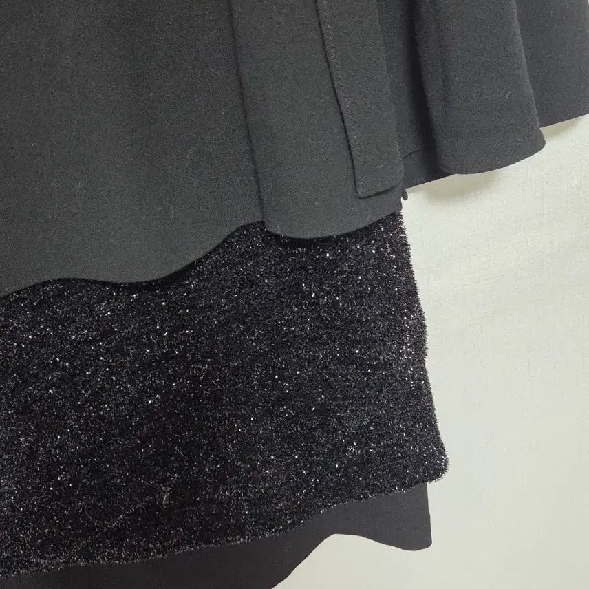 [BUNJANG] MojoSphin Black Cape Dress S / 모조에스핀 블랙 케이프 원피스 S