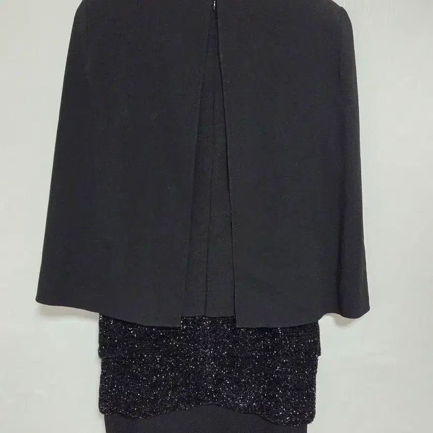 [BUNJANG] MojoSphin Black Cape Dress S / 모조에스핀 블랙 케이프 원피스 S