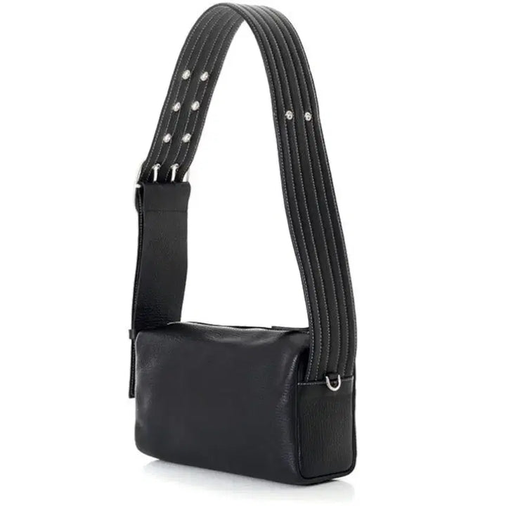 [BUNJANG] Juvine Leather Small Buckle Bag (Black) / (땡처리)쥬바인 레더 스몰 버클백(블랙)