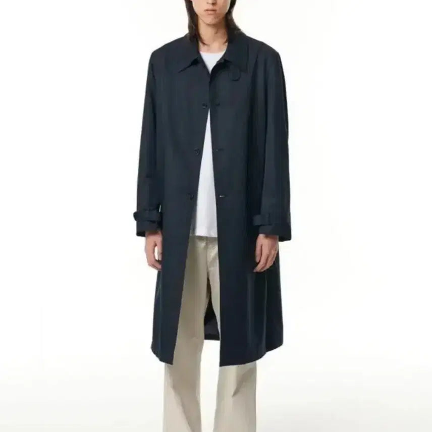 [BUNJANG] Typingmistake Mac Coat Navy M / 타이핑미스테이크 맥코트 네이비 M