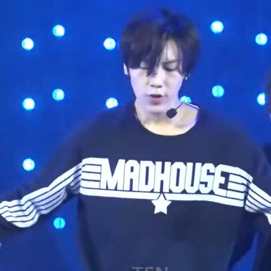 [BUNJANG] A.J.L Madhouse Ten Sweatshirt / a.j.l madhouse 썸홀 빈티지 스웨트셔츠 nct 텐 착용