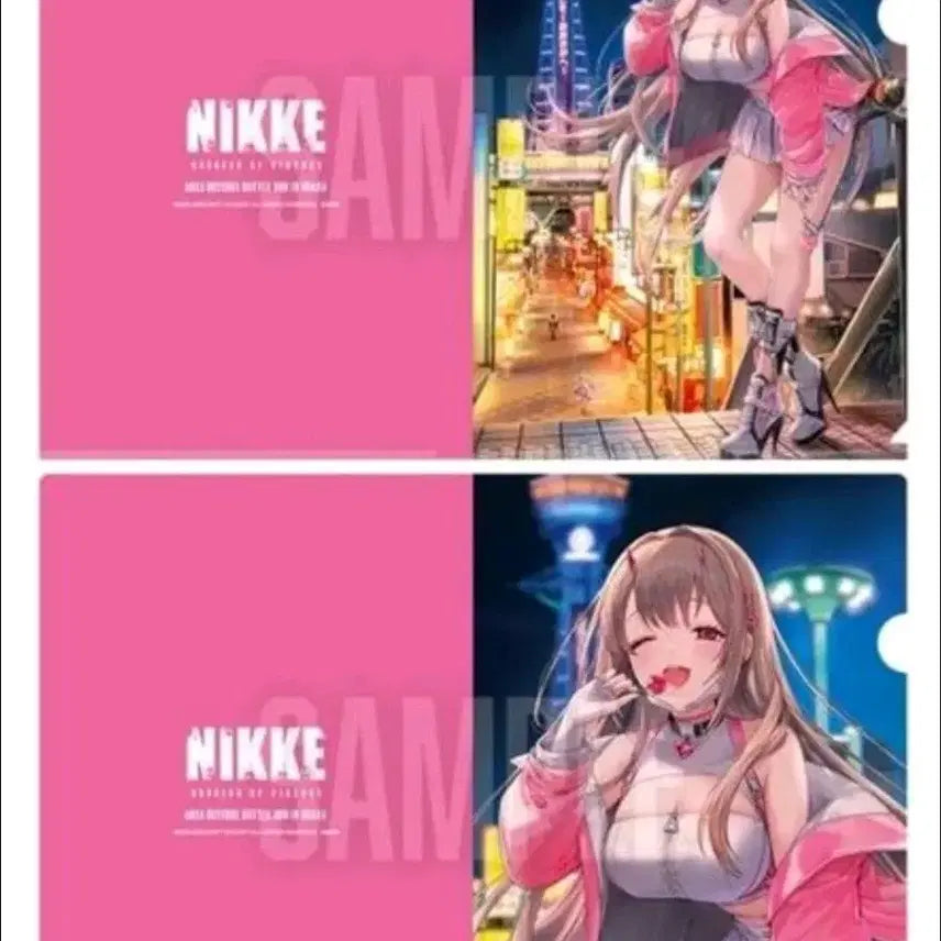 [BUNJANG] NIKKE Viper Clear File 2-Piece Set / 새상품)니케 오사카 에어리어 방위전 한정판 바이퍼 클리어파일 2종세트