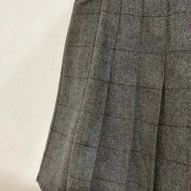 [BUNJANG] Gray Check Pleated Tennis Skirt / 5/8까지 그레이 체크 테니스 플리츠 스커트