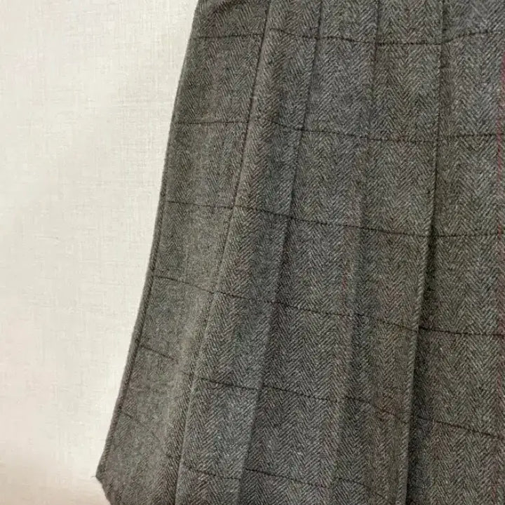 [BUNJANG] Gray Check Pleated Tennis Skirt / 5/8까지 그레이 체크 테니스 플리츠 스커트