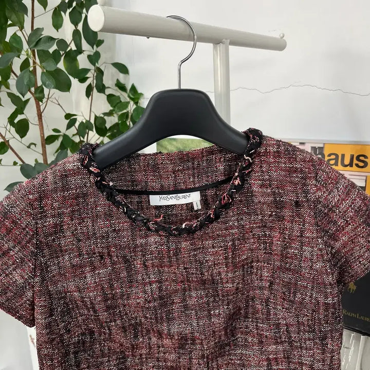[BUNJANG] Saint Laurent Tweed Top / 입생로랑 트위드 탑