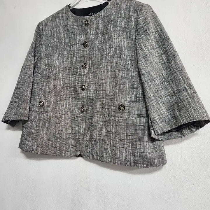[BUNJANG] LATT 2023 Italian Fabric Crop Jacket (Size 66) / LATT한섬2023이태리원단 크롭자켓66넉넉핏5월~7월