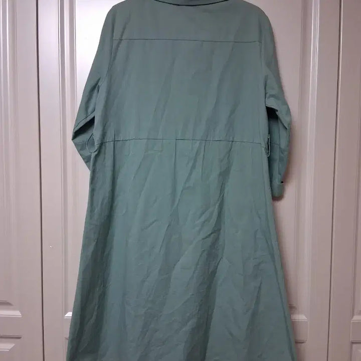 [BUNJANG] Satin Green Shirt Dress / 사틴 셔츠원피스55  satin그린원피스