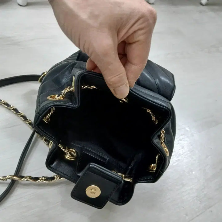 [BUNJANG] Metro City Leather Quilted Backpack / 메트로시티 소가죽퀼팅 백팩  정품