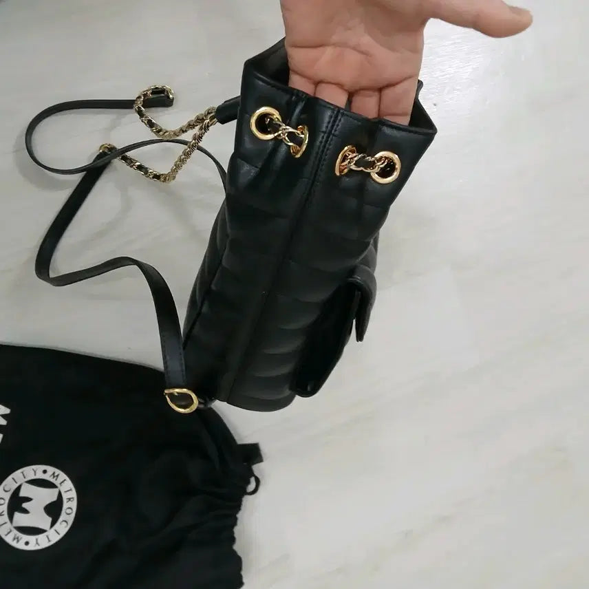 [BUNJANG] Metro City Leather Quilted Backpack / 메트로시티 소가죽퀼팅 백팩  정품