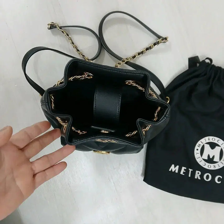 [BUNJANG] Metro City Leather Quilted Backpack / 메트로시티 소가죽퀼팅 백팩  정품