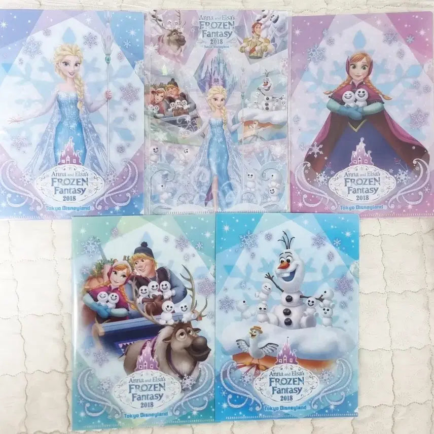 [BUNJANG] Tokyo Disneyland Frozen Fantasy 2018 File Set / (무료배송)도쿄디즈니랜드 겨울왕국 파일 5종 세트