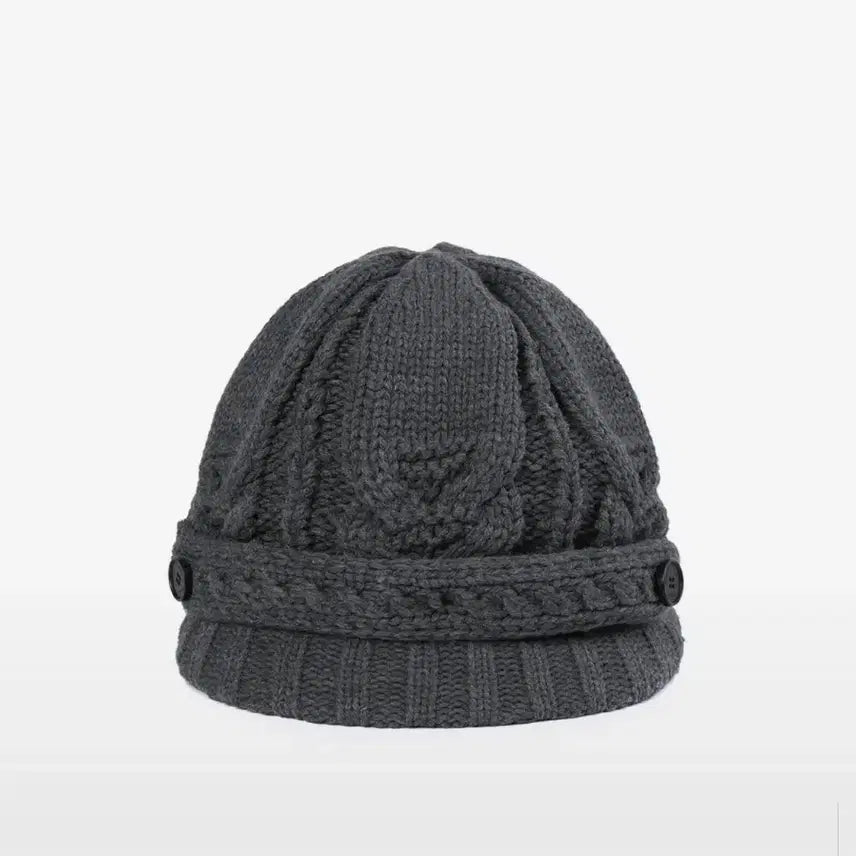 [BUNJANG] Miseki Seoul Cable Knit Beret Grey / 미세키 서울 Cable knit beret GREY