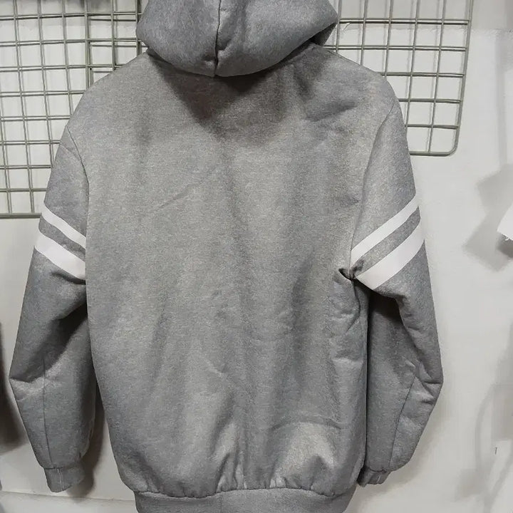 [BUNJANG] 95 Fleece Lined Hooded Zip-Up Gray / 95 기모 후드 집업 그레이