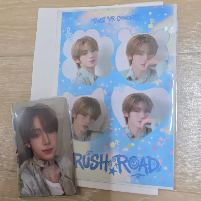 [BUNJANG] TWS Han Jin Rush Road Bundle Set Postcard + Photocard / 투어스 한진 러쉬로드 엽서+포카  일괄