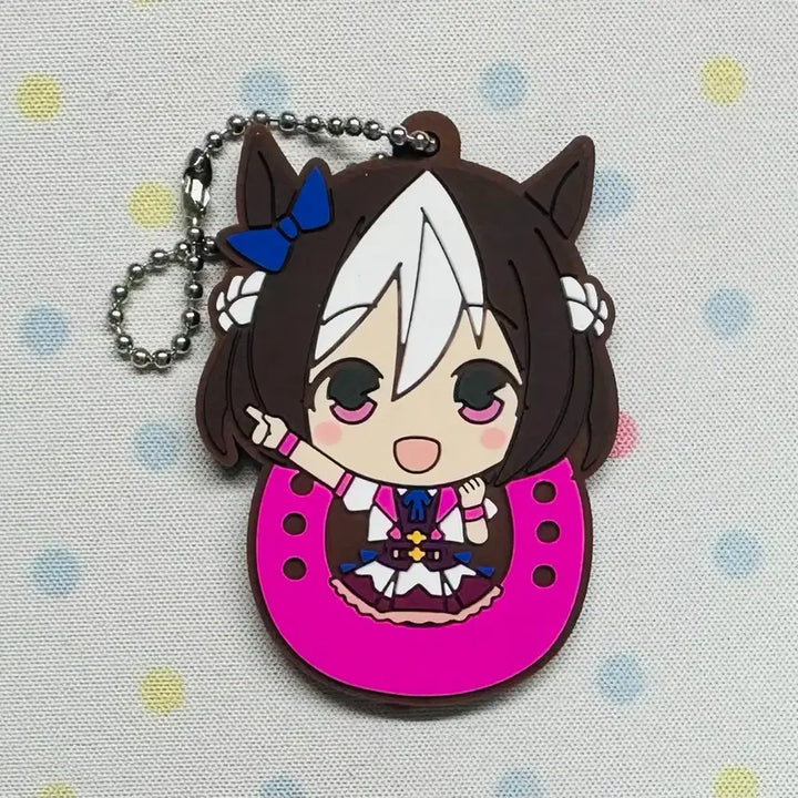 [BUNJANG] Uma Musume Special Week Rubber Strap Keyring / 우마무스메 스페셜위크 러버스트랩