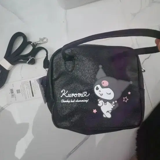 [BUNJANG] Kuromi Black Mini Crossbody Bag / 쿠로미 블랙 미니 크로스백 새상품