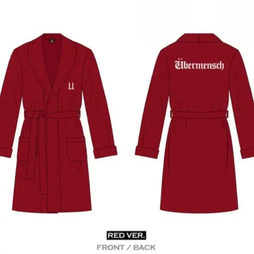 [BUNJANG] G-Dragon We11done Robe Red / 지드래곤 위버멘쉬 로브 레드