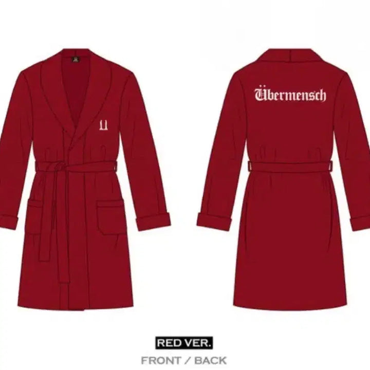 [BUNJANG] G-Dragon We11done Robe Red / 지드래곤 위버멘쉬 로브 레드