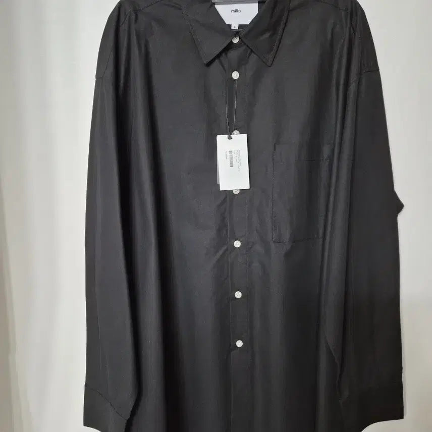 [BUNJANG] millo Black Shirt Outerwear L / millo 밀로 블랙 셔츠 아우터  L 새상품