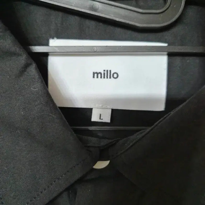 [BUNJANG] millo Black Shirt Outerwear L / millo 밀로 블랙 셔츠 아우터  L 새상품