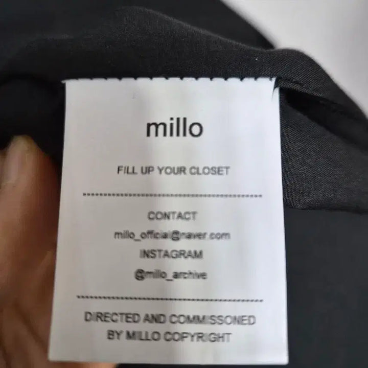 [BUNJANG] millo Black Shirt Outerwear L / millo 밀로 블랙 셔츠 아우터  L 새상품