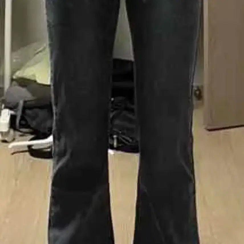 [BUNJANG] The Pink Black Bootcut Jeans Pants / 에이블리 더핑크 블랙 부츠컷 청바지 팬츠