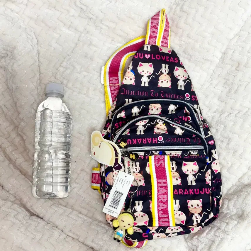 [BUNJANG] Harajuku Lovers Mini Crossbody Bag / 하라주쿠 러버스 미니 가방 헤이세이 데코라 핀터깔