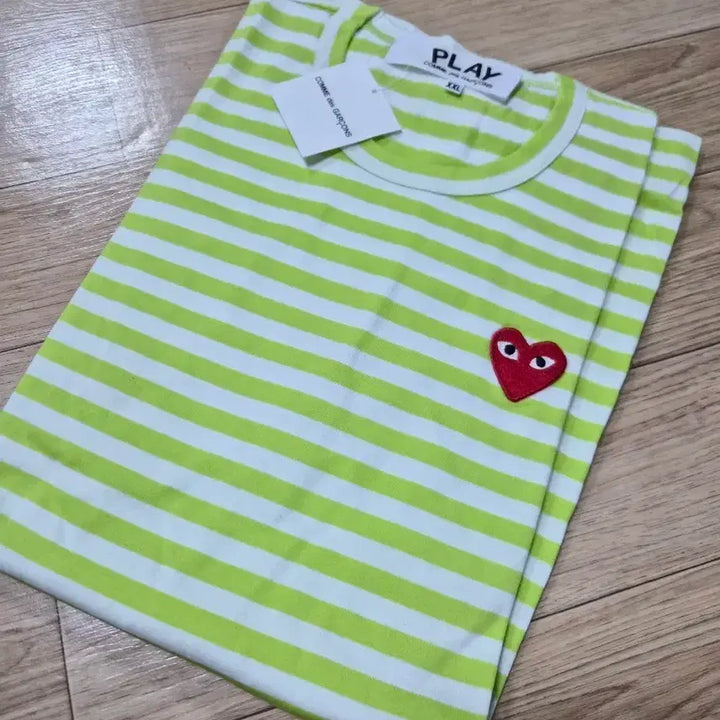 [BUNJANG] Comme des Garcons Play Stripe Long Sleeve T-shirt XXL / (백화점 정품) 꼼데가르송 플레이 스트라이프 티셔츠 XXL