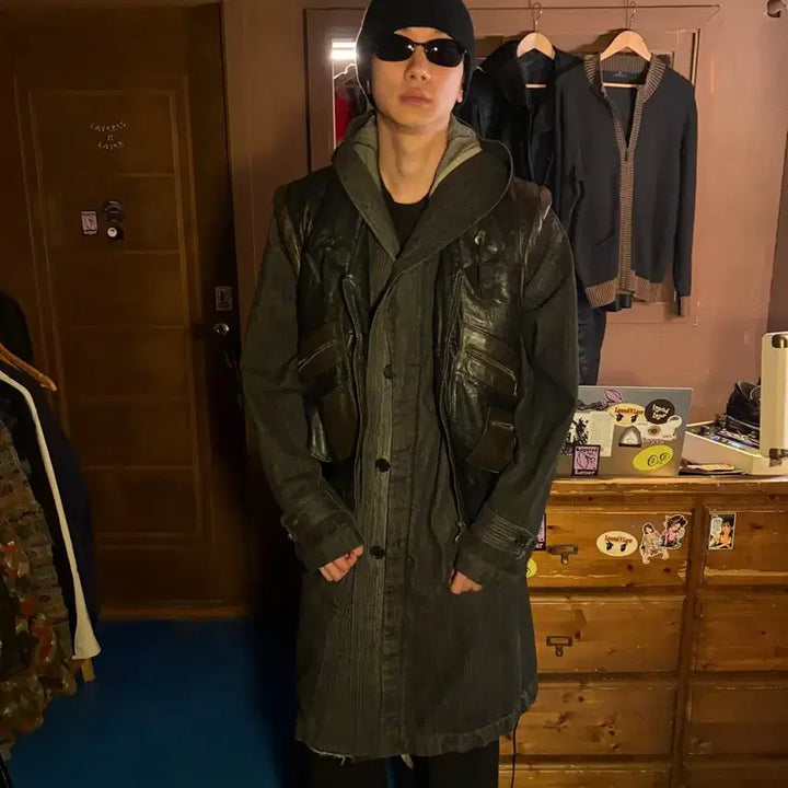 [BUNJANG] Korean Vintage Dystopia Leather Vest / 00S KOREAN VINTAGE LEATHER DYSTOPIA VEST